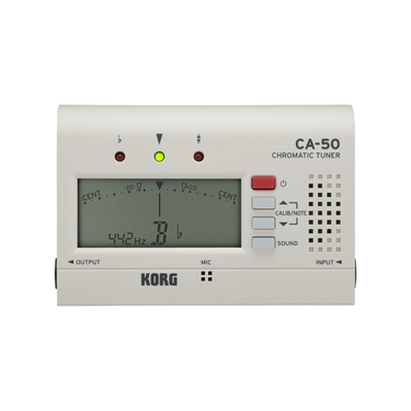 Afinador Korg Ca-50 Cromatico Para Instrumentos Orquestales Blanco